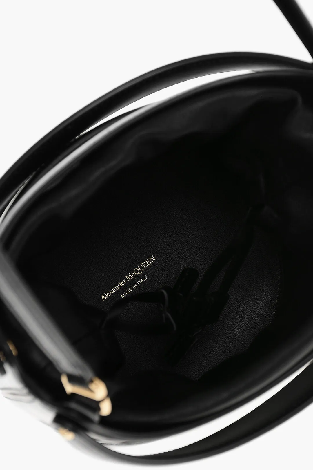 Alexander Mcqueen Leather The Rise Bucket Bag With Removable Shoulder Strap