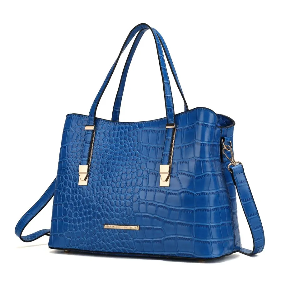 Aurelia Crocodile Embossed Vegan Leather Women’s Tote Bag