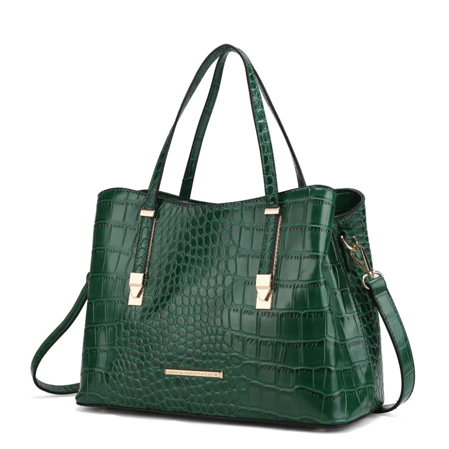 Aurelia Crocodile Embossed Vegan Leather Women’s Tote Bag