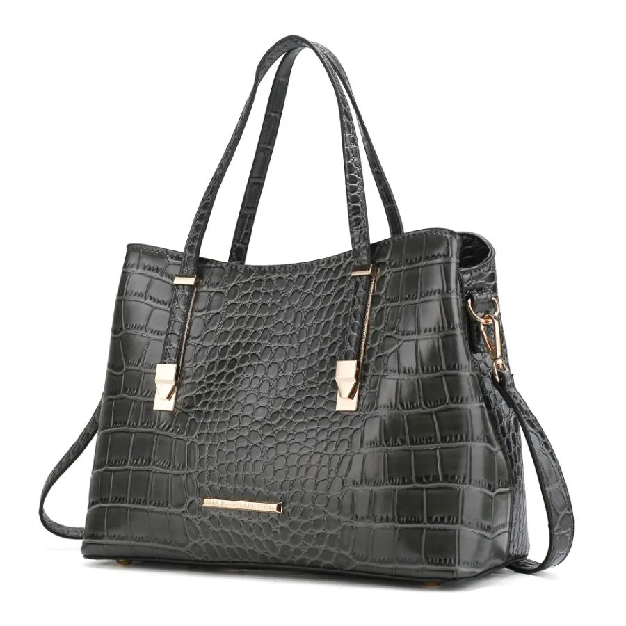 Aurelia Crocodile Embossed Vegan Leather Women’s Tote Bag