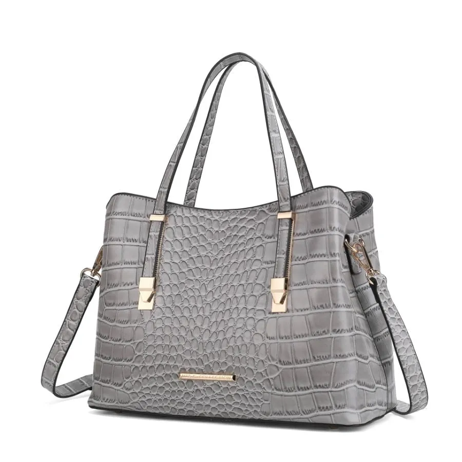 Aurelia Crocodile Embossed Vegan Leather Women’s Tote Bag