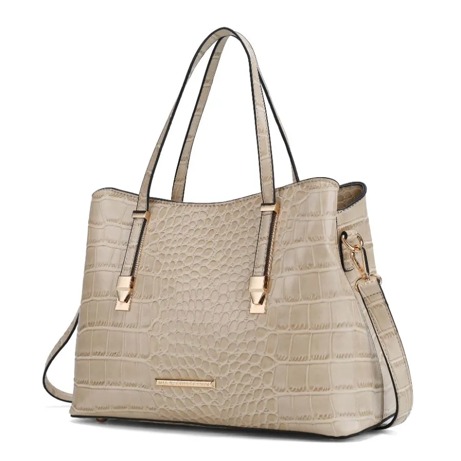 Aurelia Crocodile Embossed Vegan Leather Women’s Tote Bag