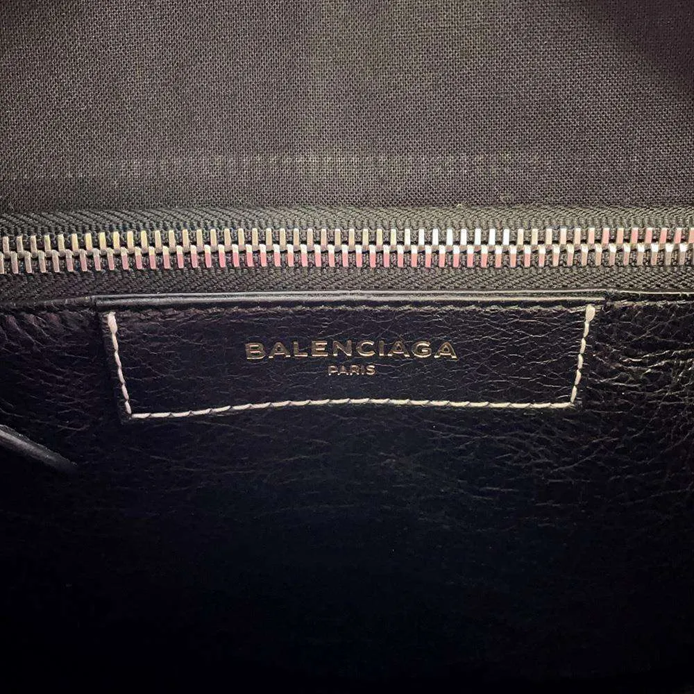 BALENCIAGA Bazar 2way Tote Bag Black/Multicolor 452458 Leather Size XS