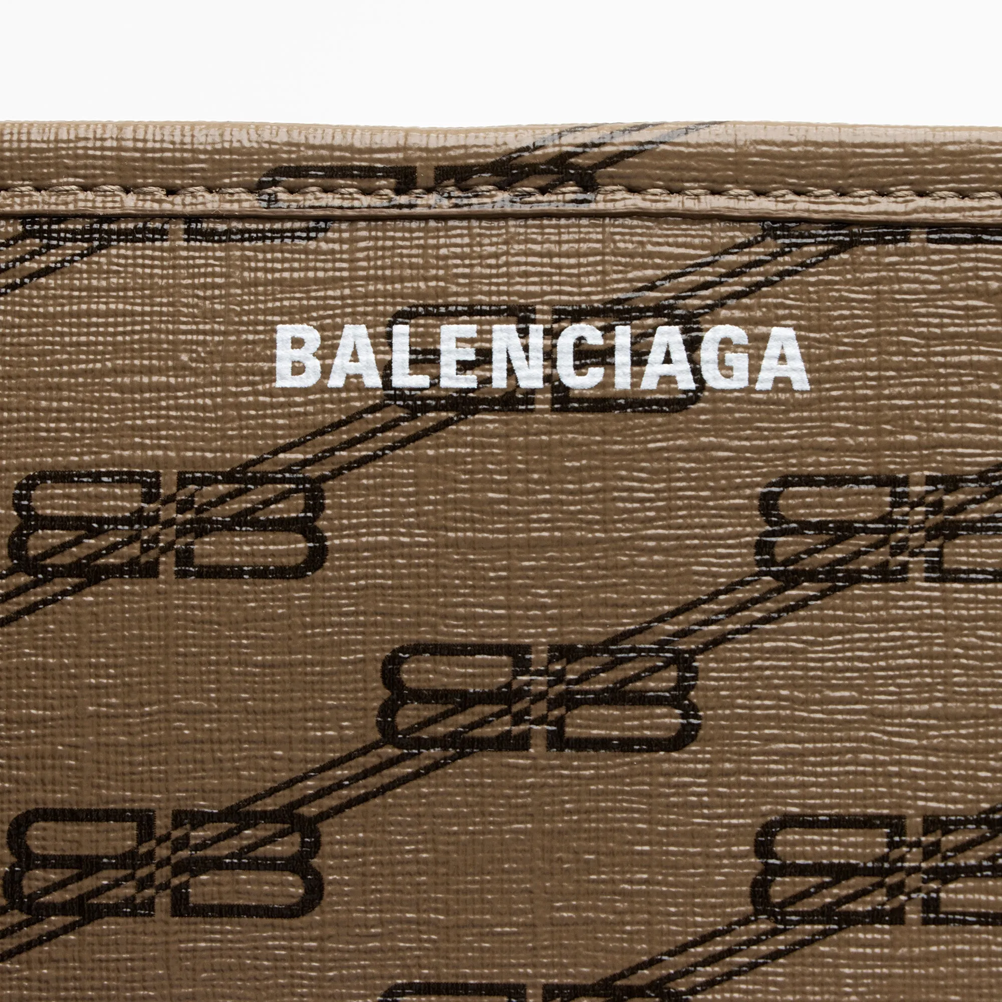 Balenciaga BB Monogram Canvas Signature E/W Medium Shopper Tote (SHF-23770)