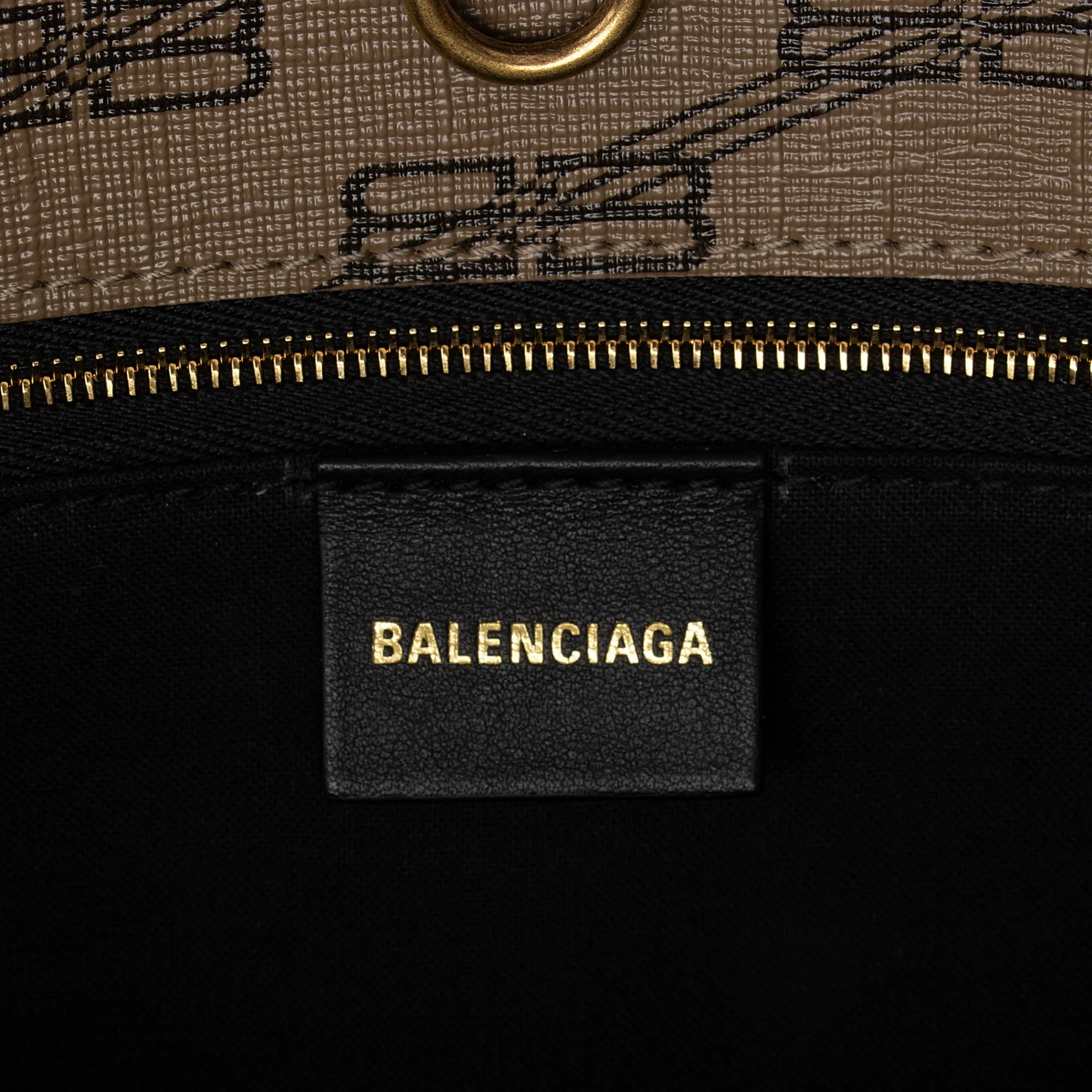 Balenciaga BB Monogram Canvas Signature E/W Medium Shopper Tote (SHF-23770)