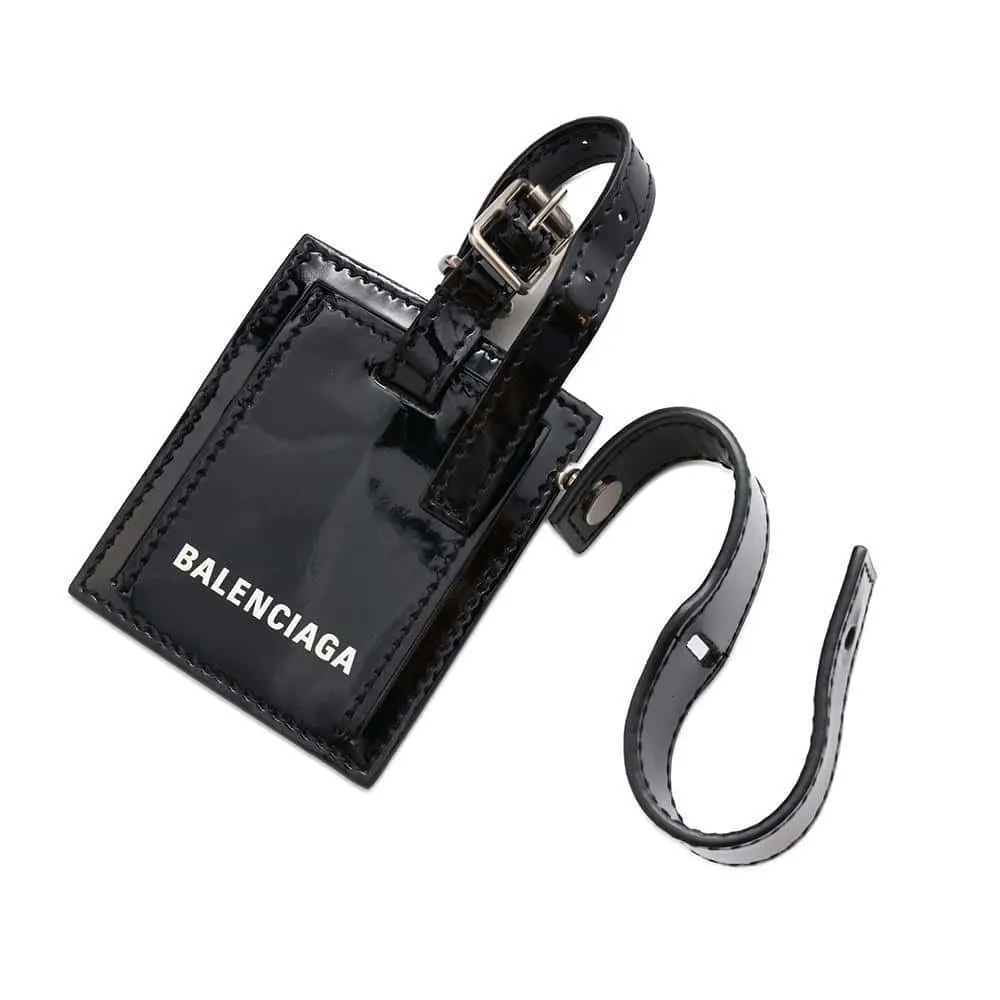 BALENCIAGA Bistro 2WAY Tote Bag Black 671342 Patent Leather Size XS