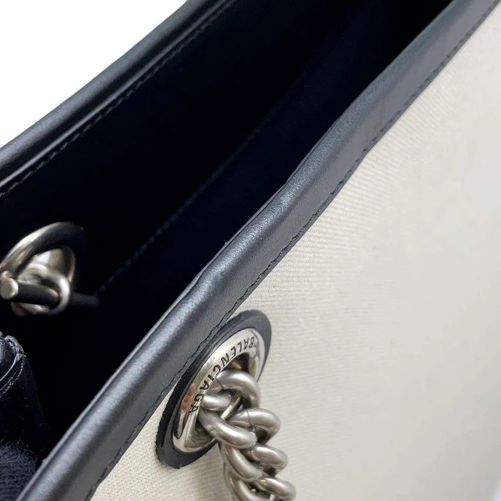 BALENCIAGA CITIES TOKYO Duty Free Tote M Natural/Black 759973 Canvas Leather Size M