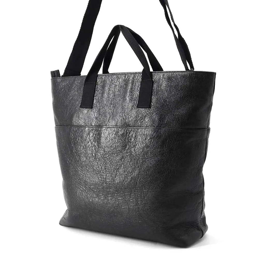 BALENCIAGA Explorer 2way Tote Black 638804 Leather
