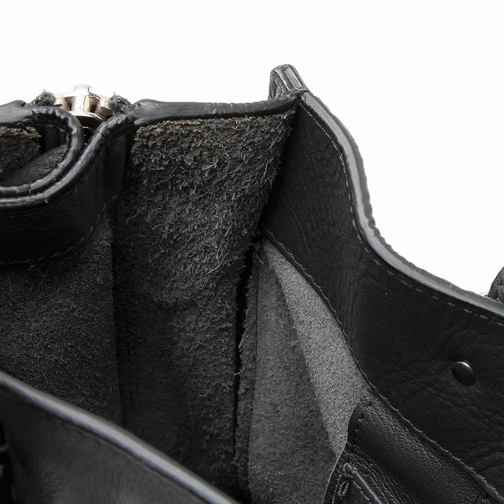 Balenciaga Grained Calfskin Papier A6 Zip Around Tote (SHF-18723)