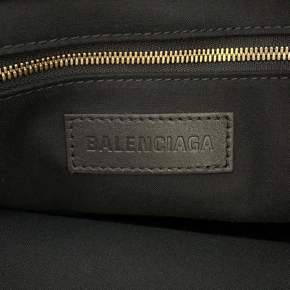 BALENCIAGA Jumbo Tote Bag Off-white 692068 Canvas Leather Size Small