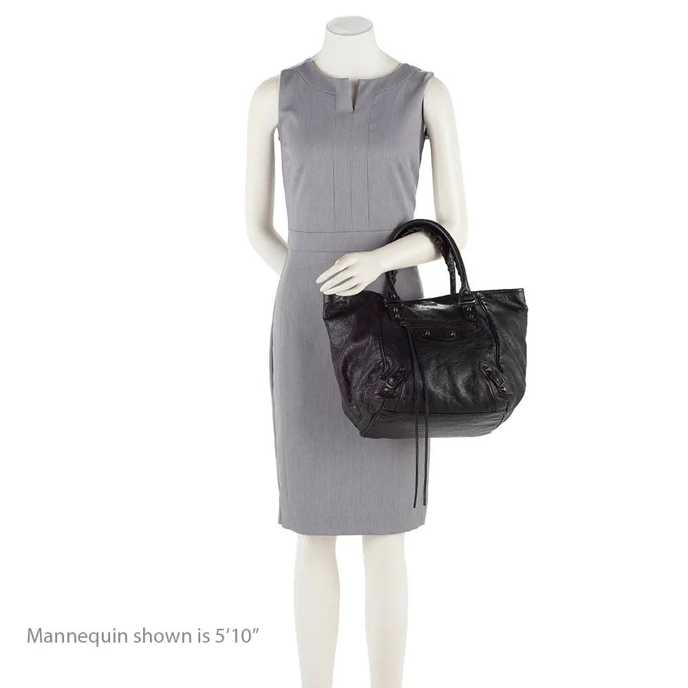 Balenciaga Lambskin Sunday S Tote (SHF-13688)