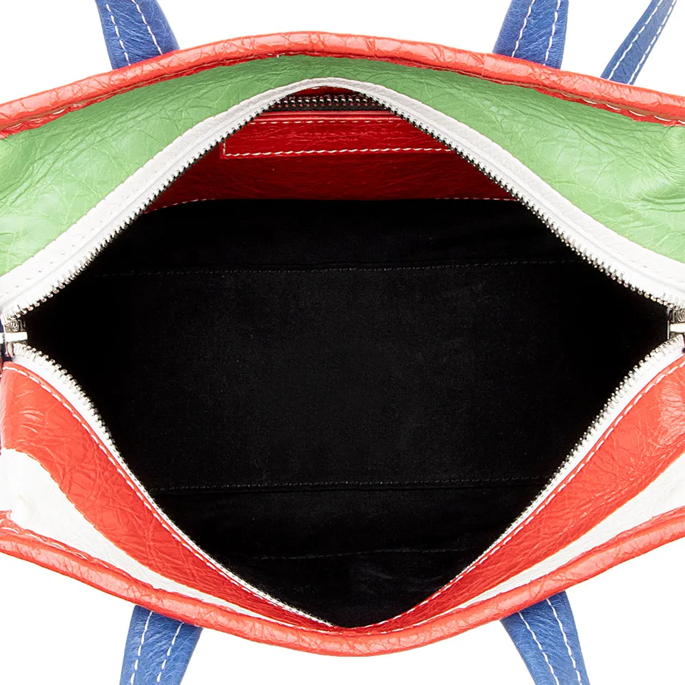 Balenciaga Multicolor Agneau Bazar XS Shopper Tote (SHF-17807)