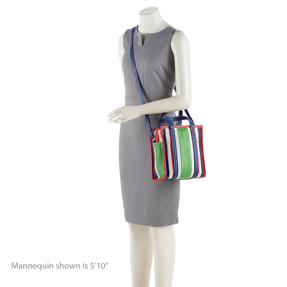 Balenciaga Multicolor Agneau Bazar XS Shopper Tote (SHF-17807)