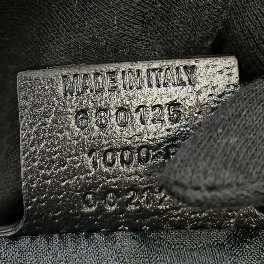 BALENCIAGA The Hacker Project Tote Bag Gucci Collaboration Black 680125 Canvas Leather Size Medium
