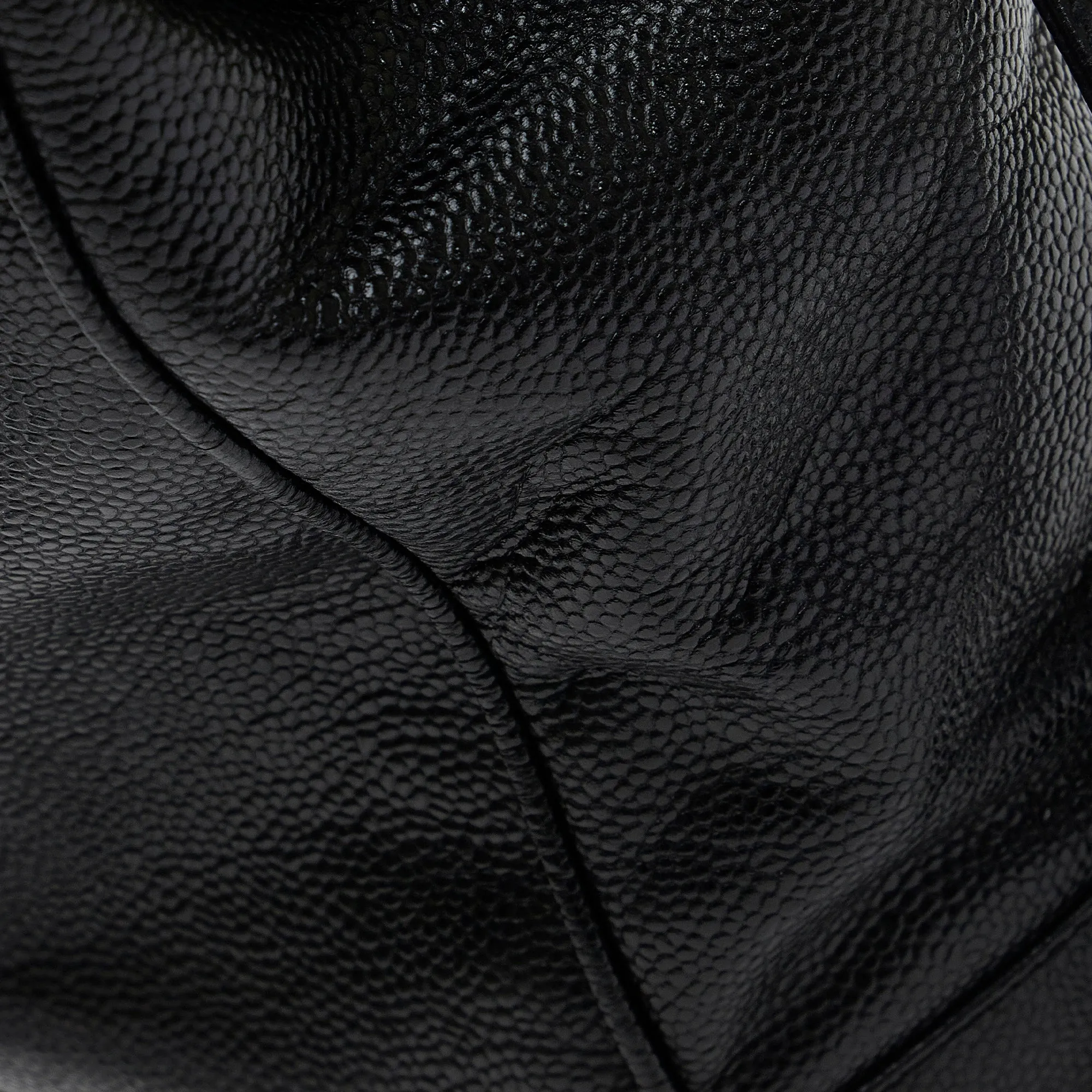 Black Chanel Caviar Chain Tote