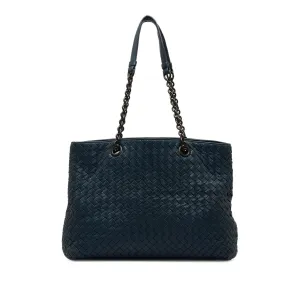 Bottega Veneta Medium Intrecciato Double Chain Tote (SHG-oRcWI3)