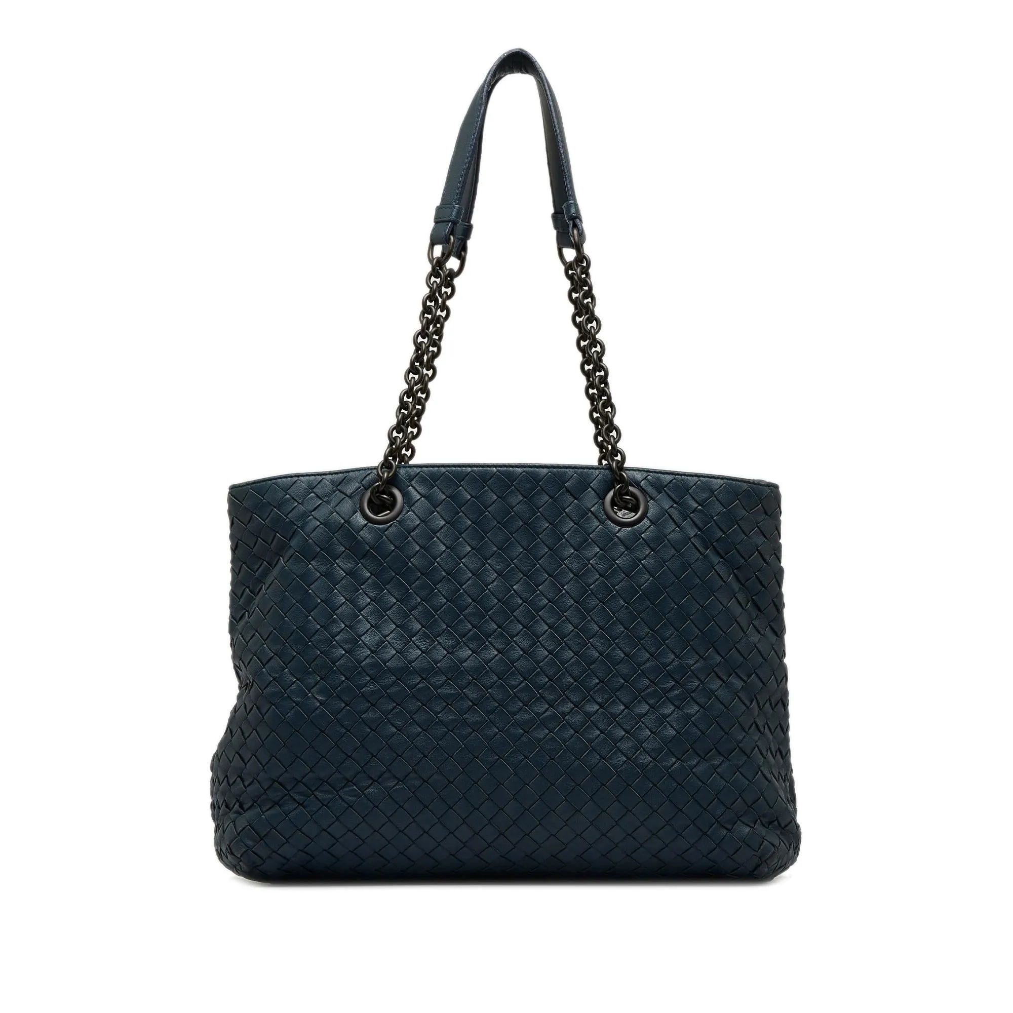 Bottega Veneta Medium Intrecciato Double Chain Tote (SHG-oRcWI3)