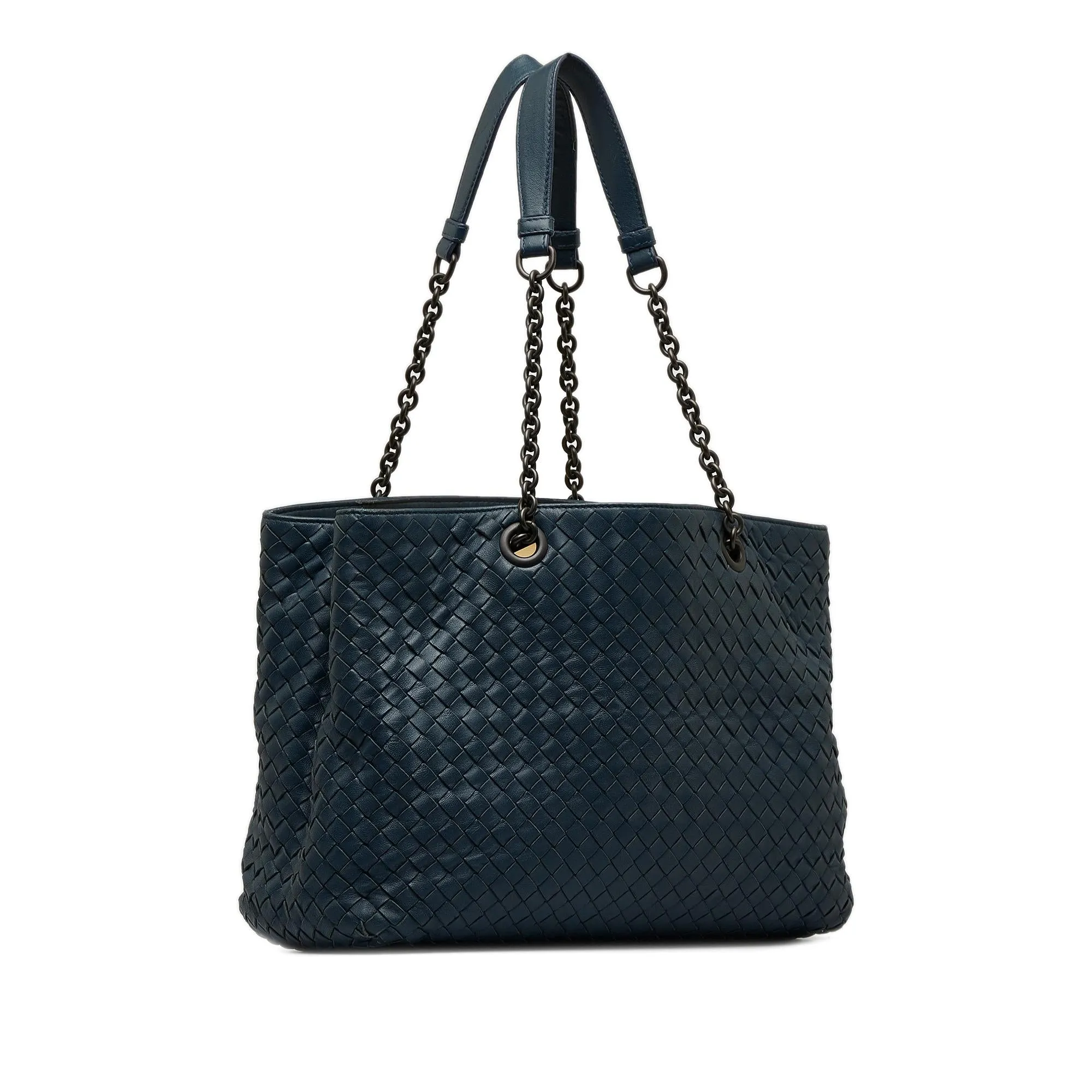 Bottega Veneta Medium Intrecciato Double Chain Tote (SHG-oRcWI3)