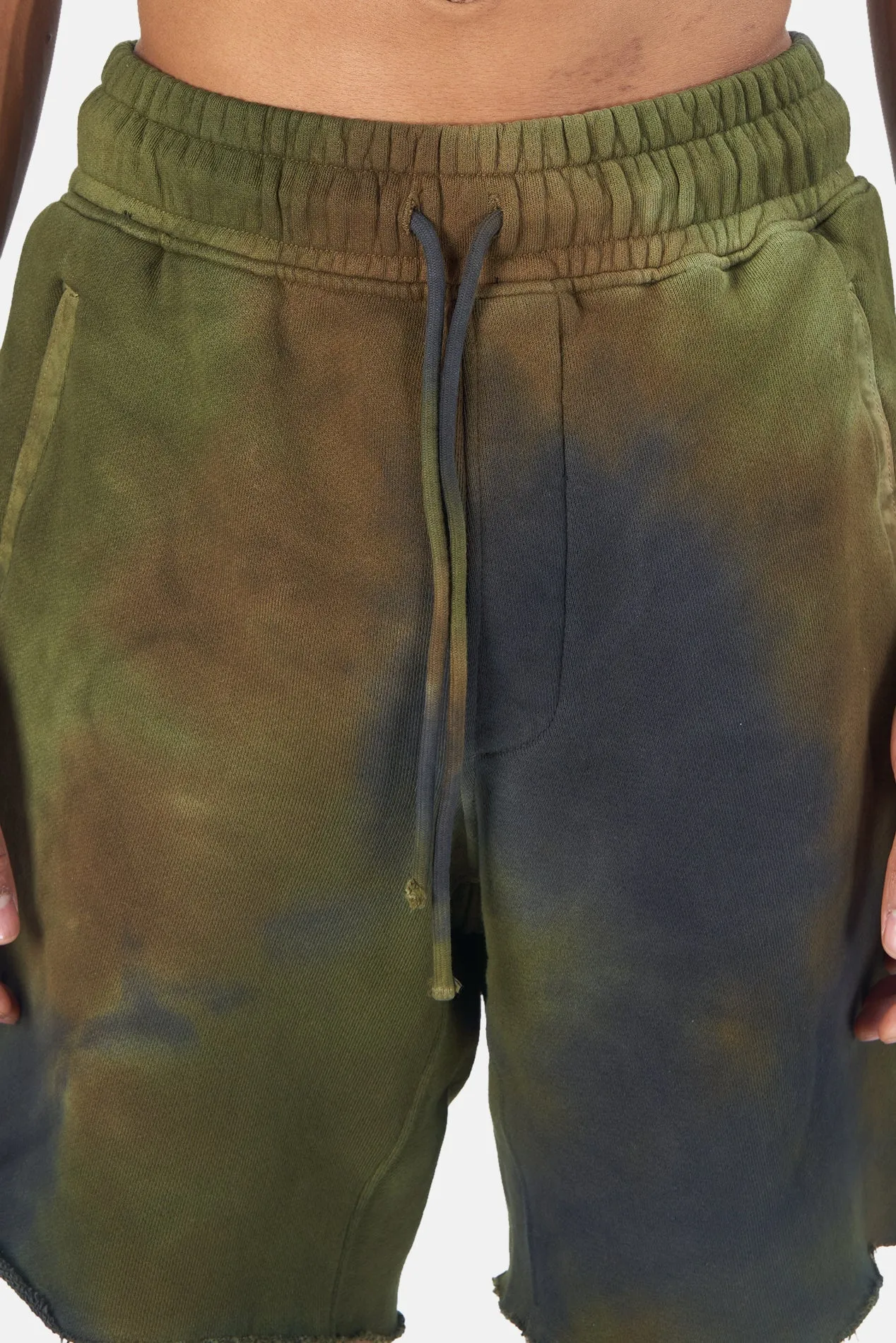 Bronx Zip Shorts Moss Haze
