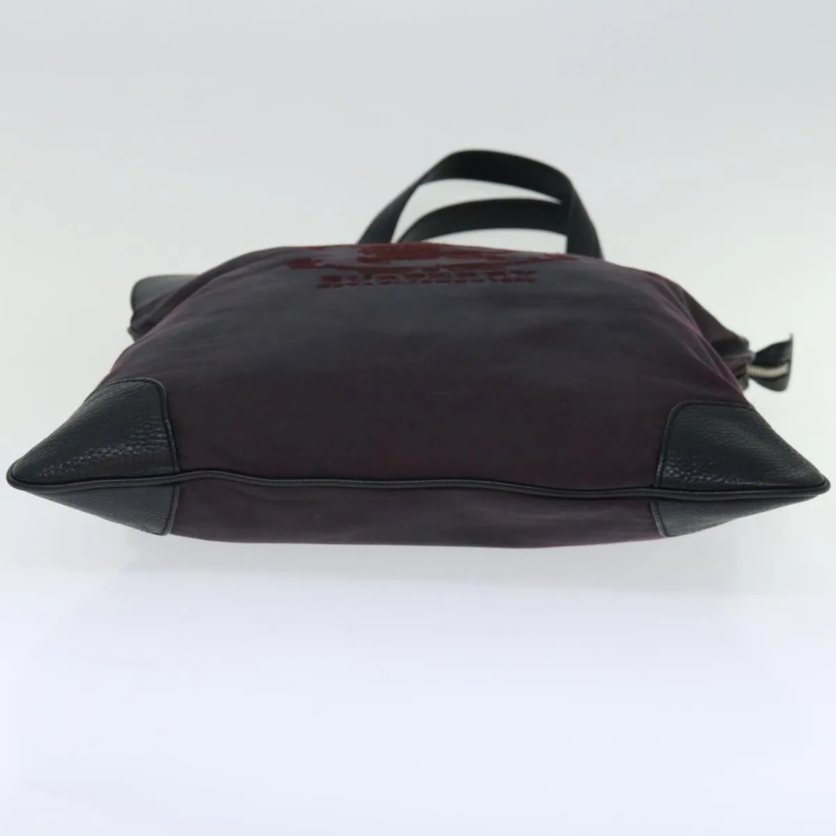 Burberry Burgundy Canvas Tote Bag ()