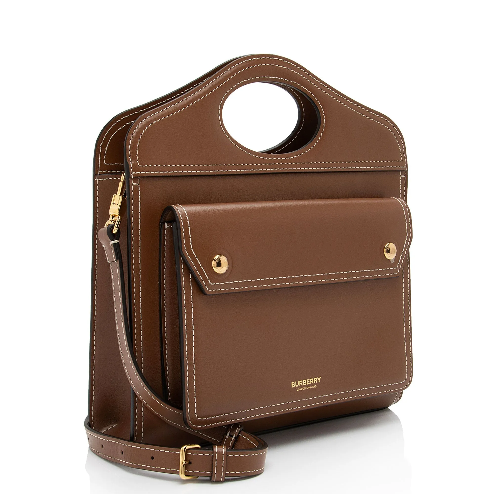Burberry Calfskin Mini Pocket Tote (SHF-YAkDR3)