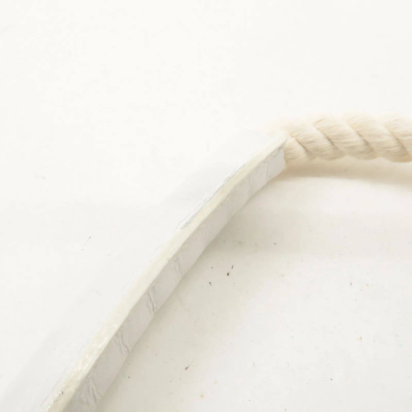 BURBERRY Canvas Leather Tote Bag Hand Bag White Stripe