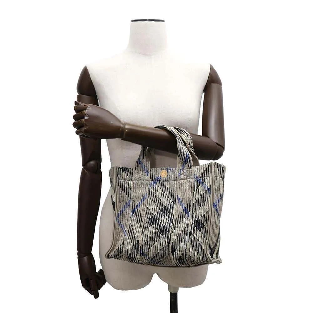 BURBERRY Check knit tote Leiken8090404 Nylon Size Mini