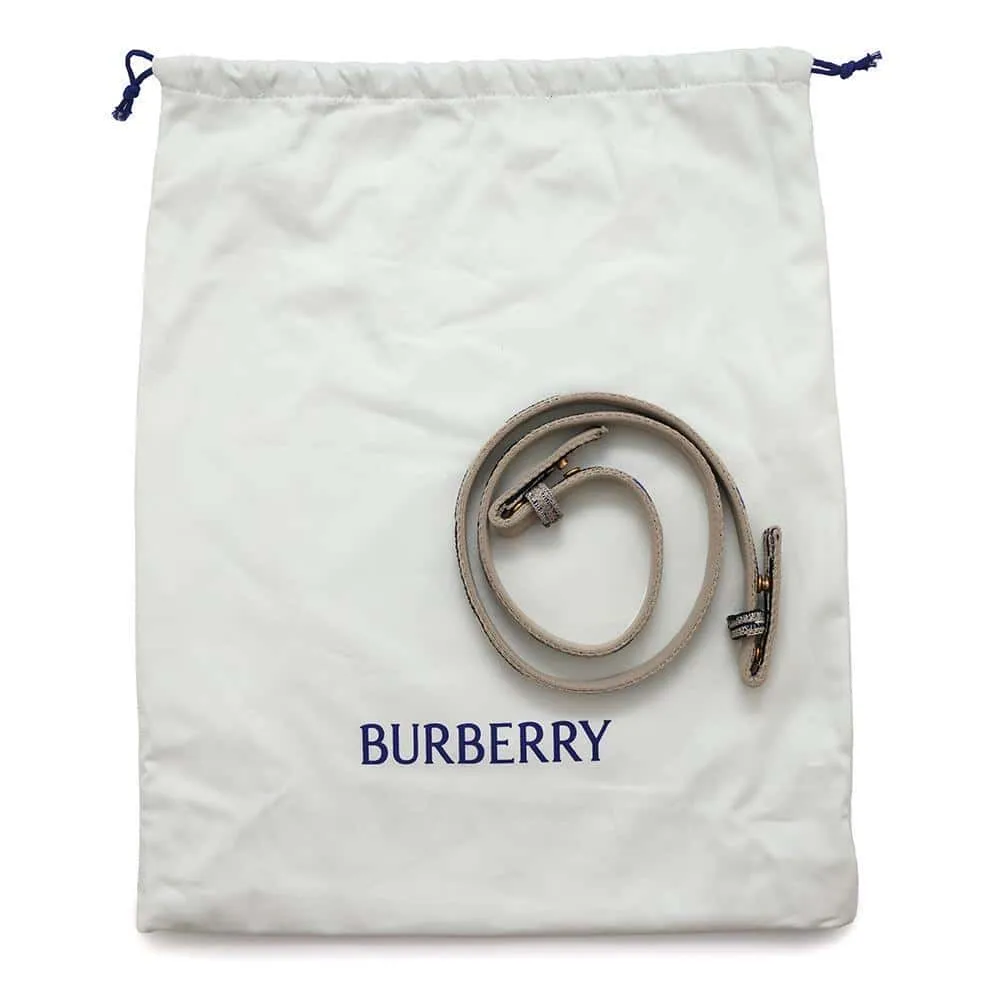 BURBERRY Check knit tote Leiken8090404 Nylon Size Mini