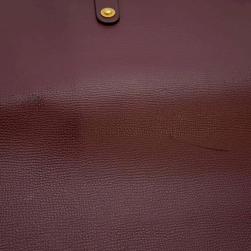 BURBERRY Crest Tote bold Leather