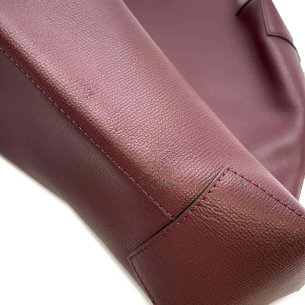 BURBERRY Crest Tote bold Leather