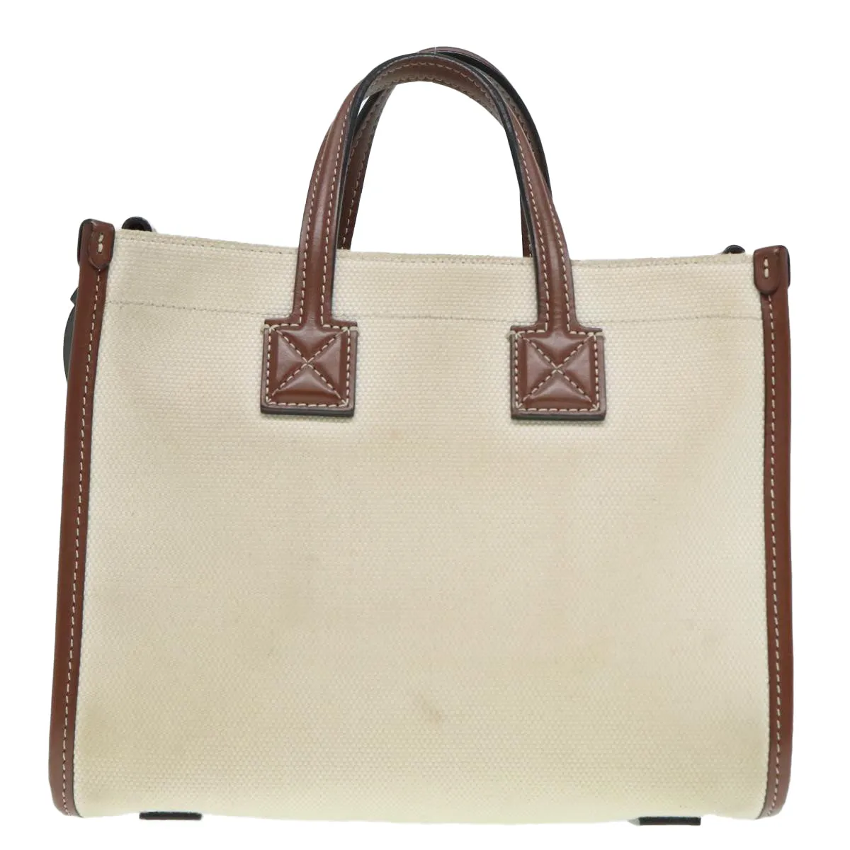 Burberry Freya Beige Canvas Tote Bag ()