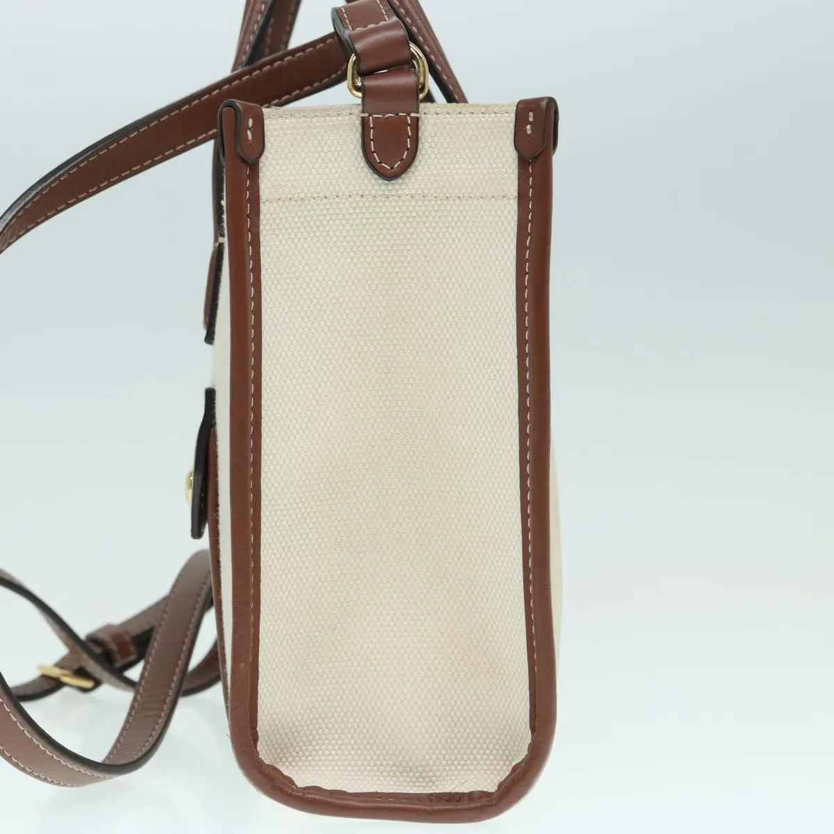 Burberry Freya Beige Canvas Tote Bag ()