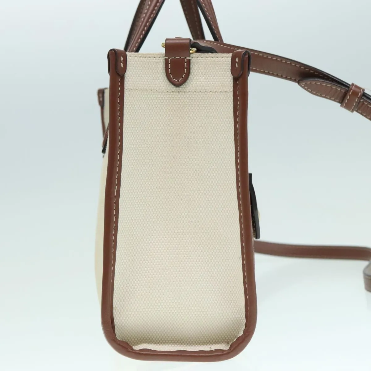 Burberry Freya Beige Canvas Tote Bag ()