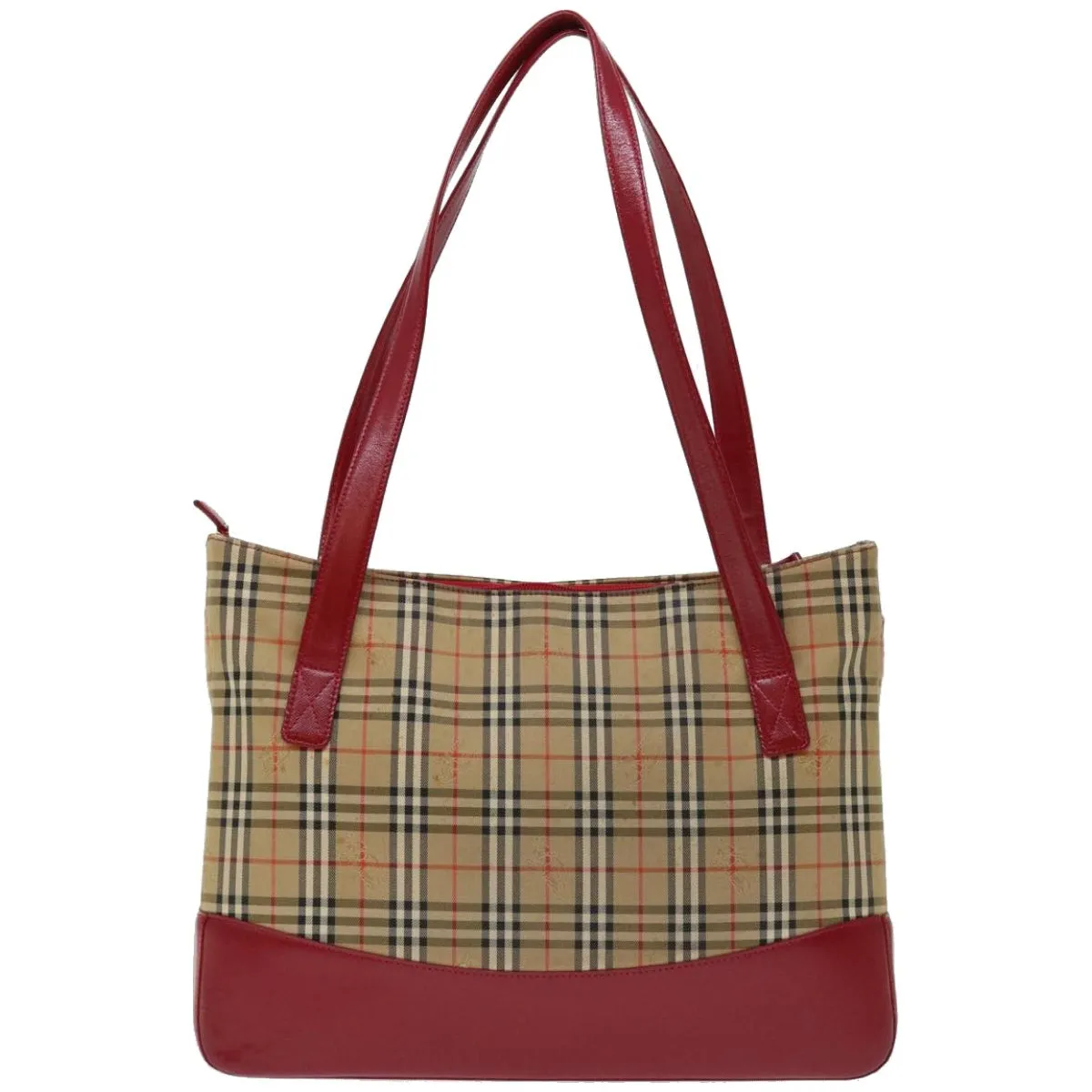 Burberry Haymarket Beige Canvas Tote Bag ()