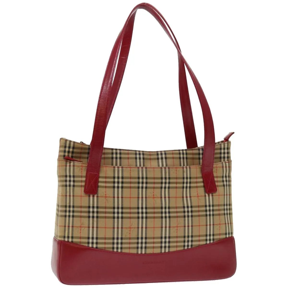 Burberry Haymarket Beige Canvas Tote Bag ()