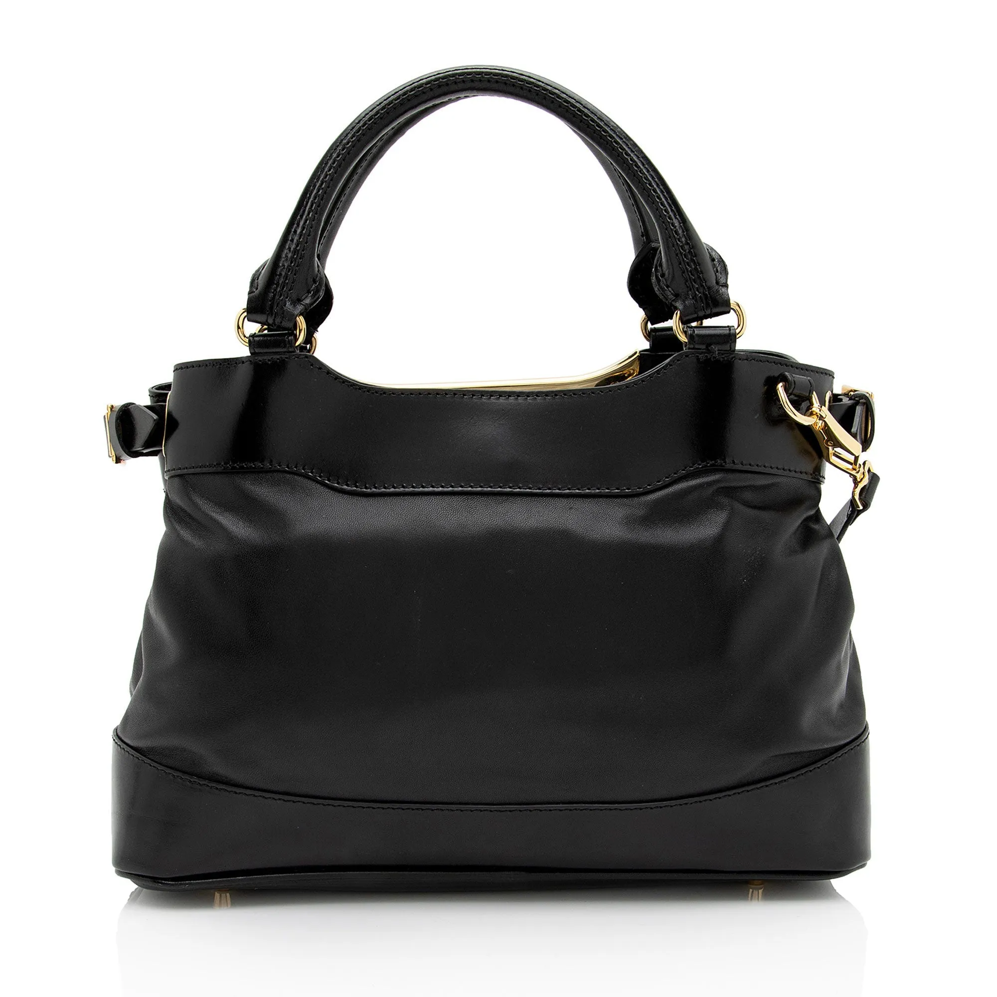 Burberry Lambskin Hepburn Convertible Tote (SHF-FHPl7M)