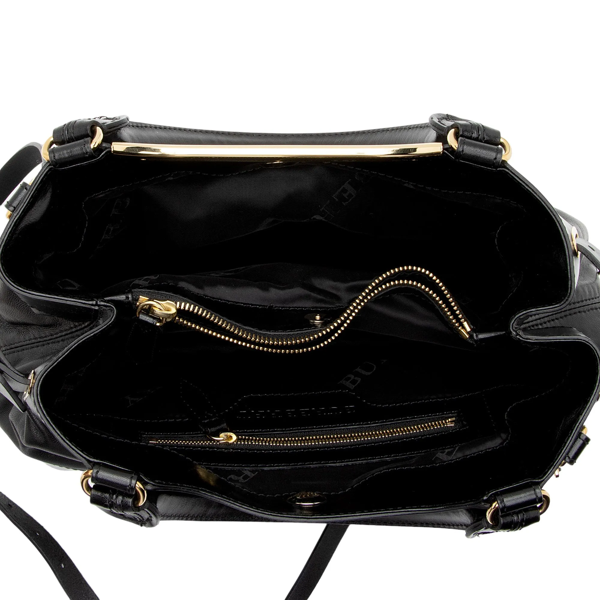 Burberry Lambskin Hepburn Convertible Tote (SHF-FHPl7M)