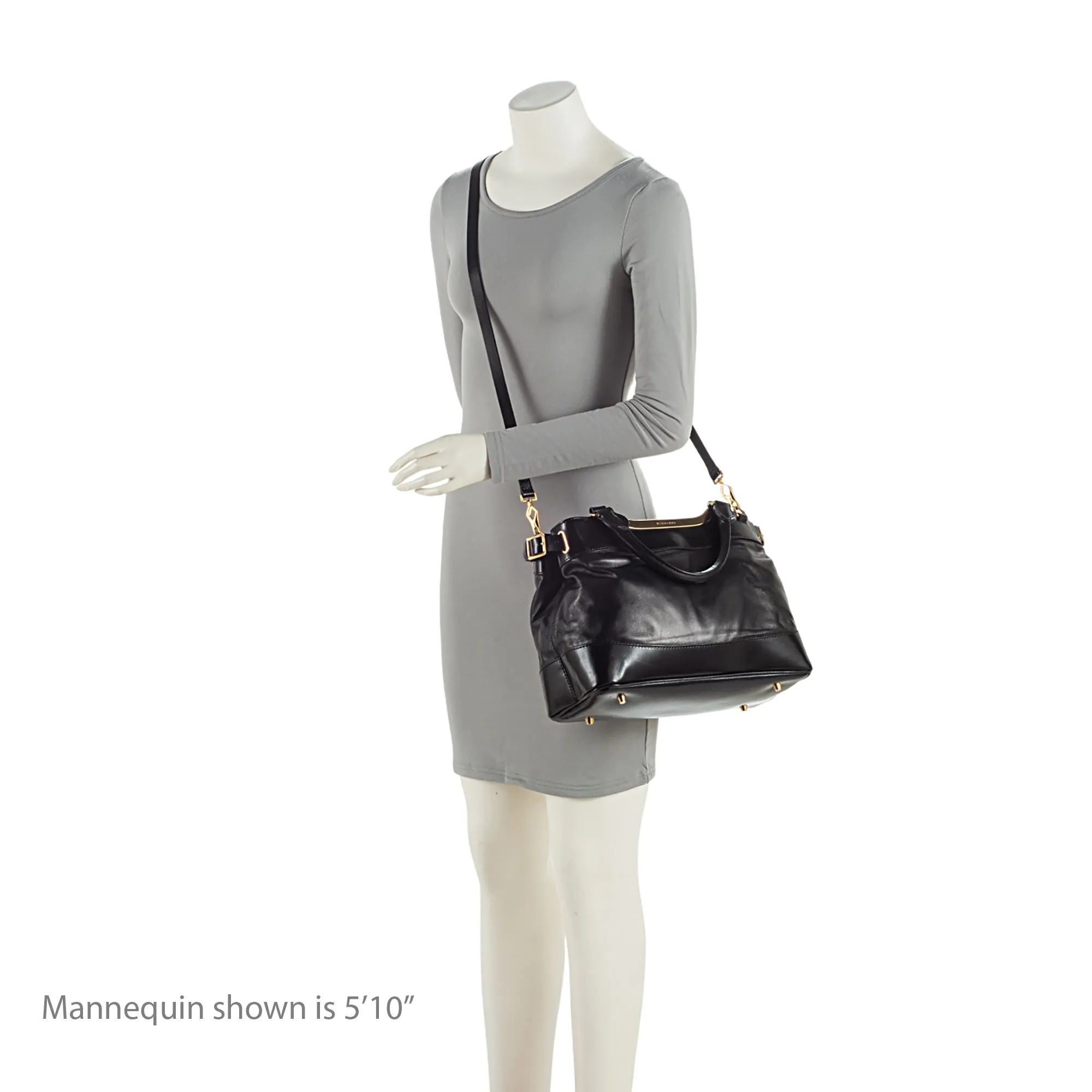 Burberry Lambskin Hepburn Convertible Tote (SHF-FHPl7M)