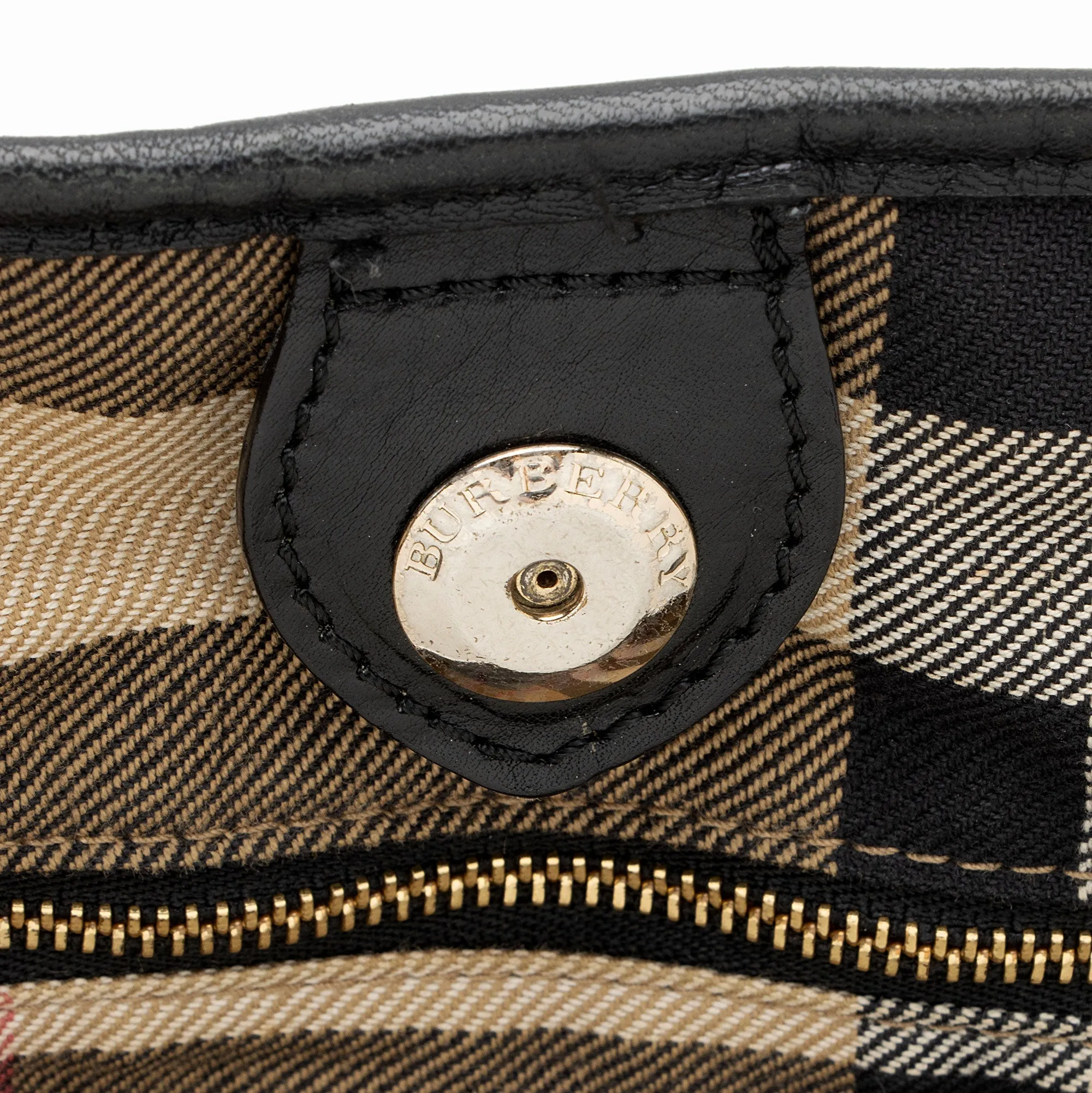 Burberry Lambskin Salisbury Bridle Medium Tote (SHF-aGNSFX)