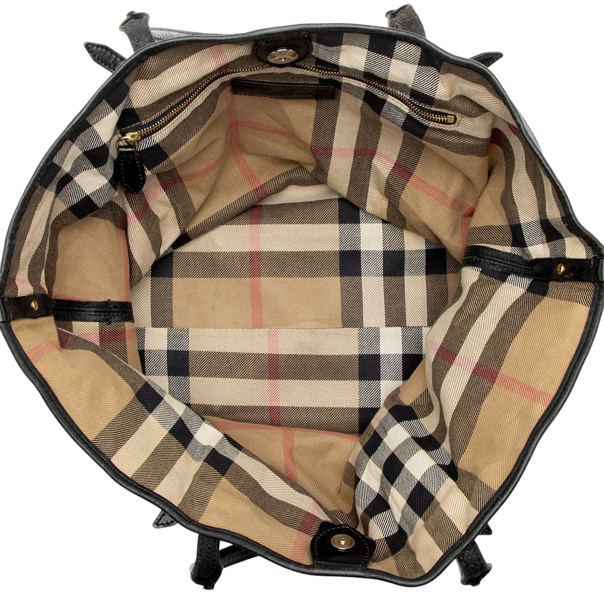 Burberry Lambskin Salisbury Bridle Medium Tote (SHF-aGNSFX)