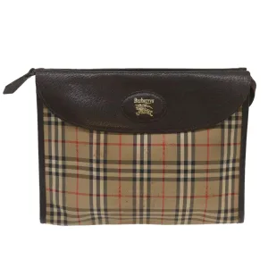 Burberry Nova Check Beige Canvas Clutch Bag ()