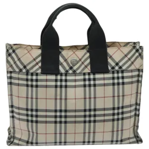Burberry Nova Check  Synthetic Tote Bag (Pre-Owned)
