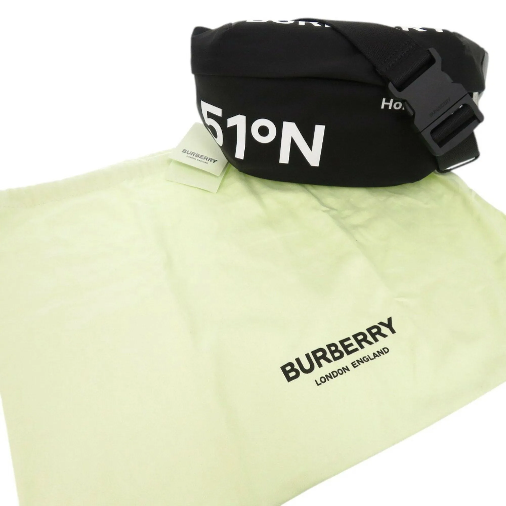 Burberry  Nylon Leather Sling Bag (Pre-Owned)