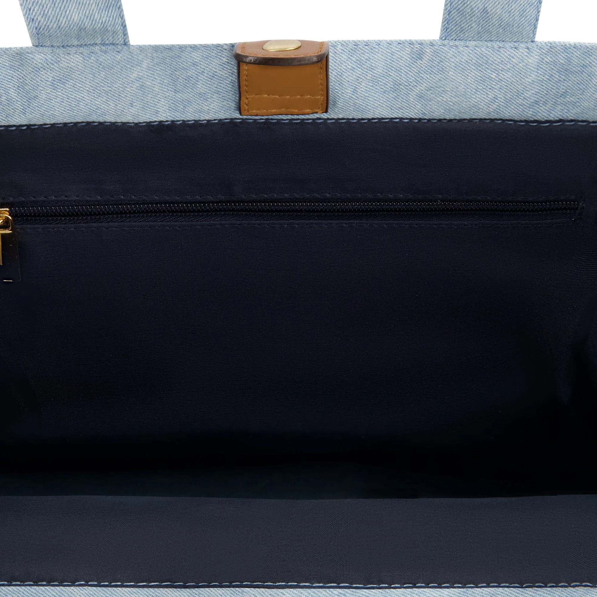 C & C California Medium Denim Tote with Pocket