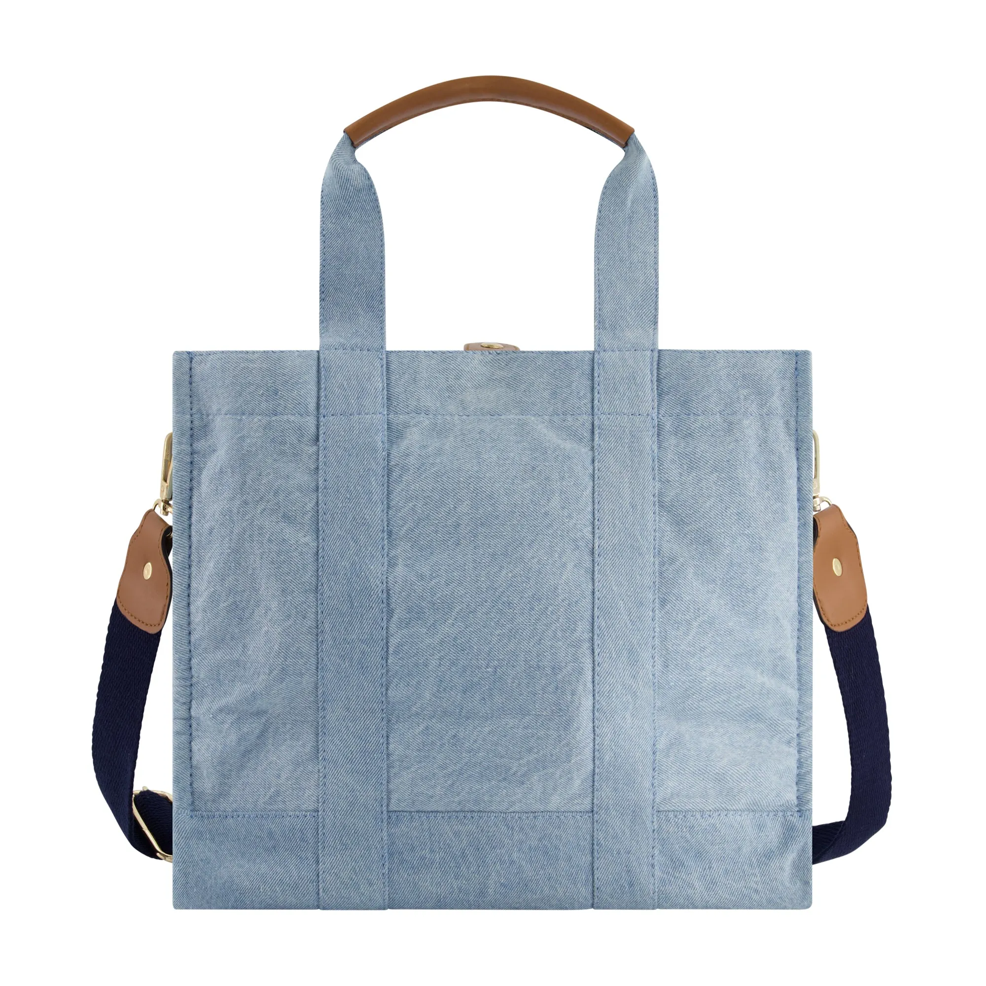 C & C California Medium Denim Tote with Pocket