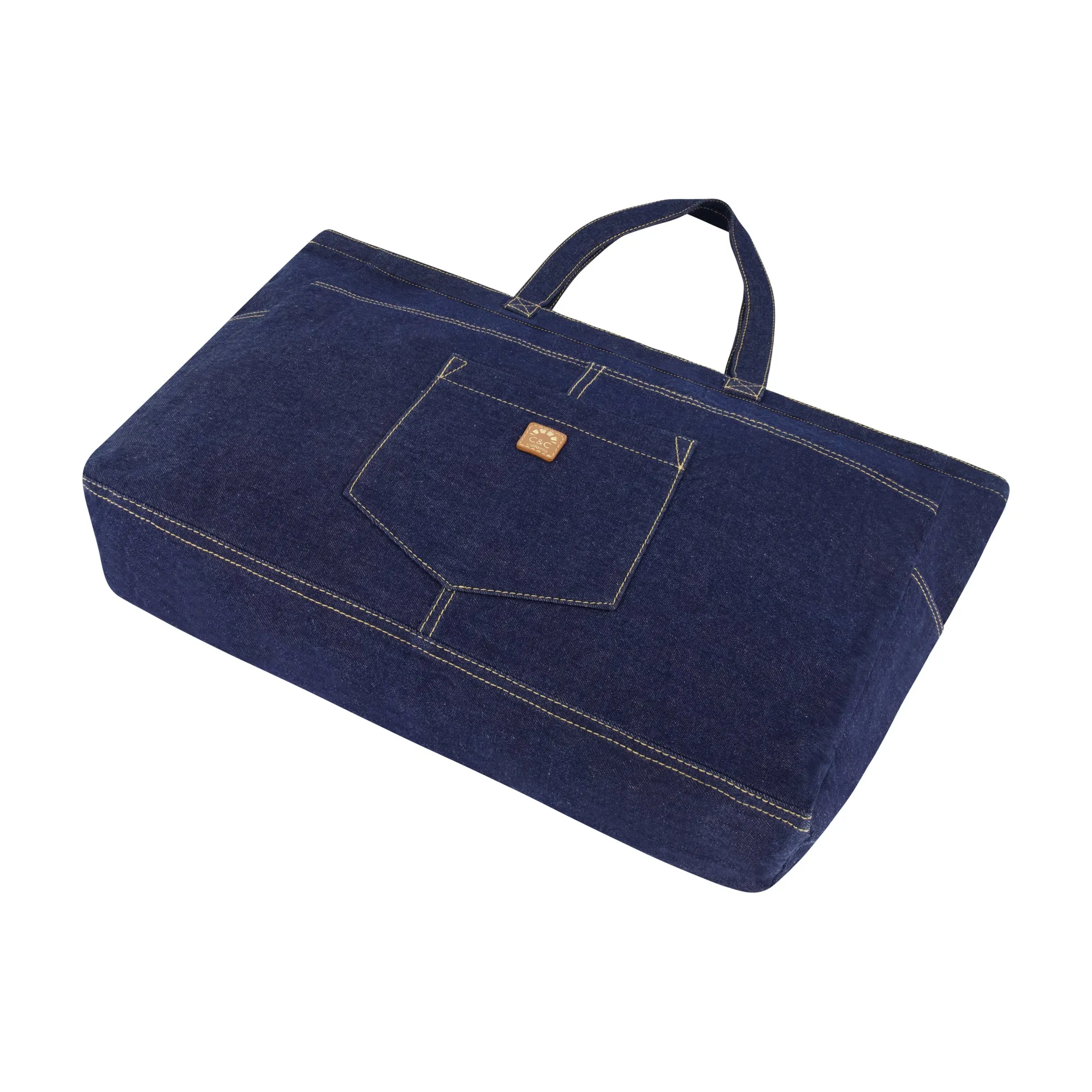 C & C California Multi Pocket Denim Tote