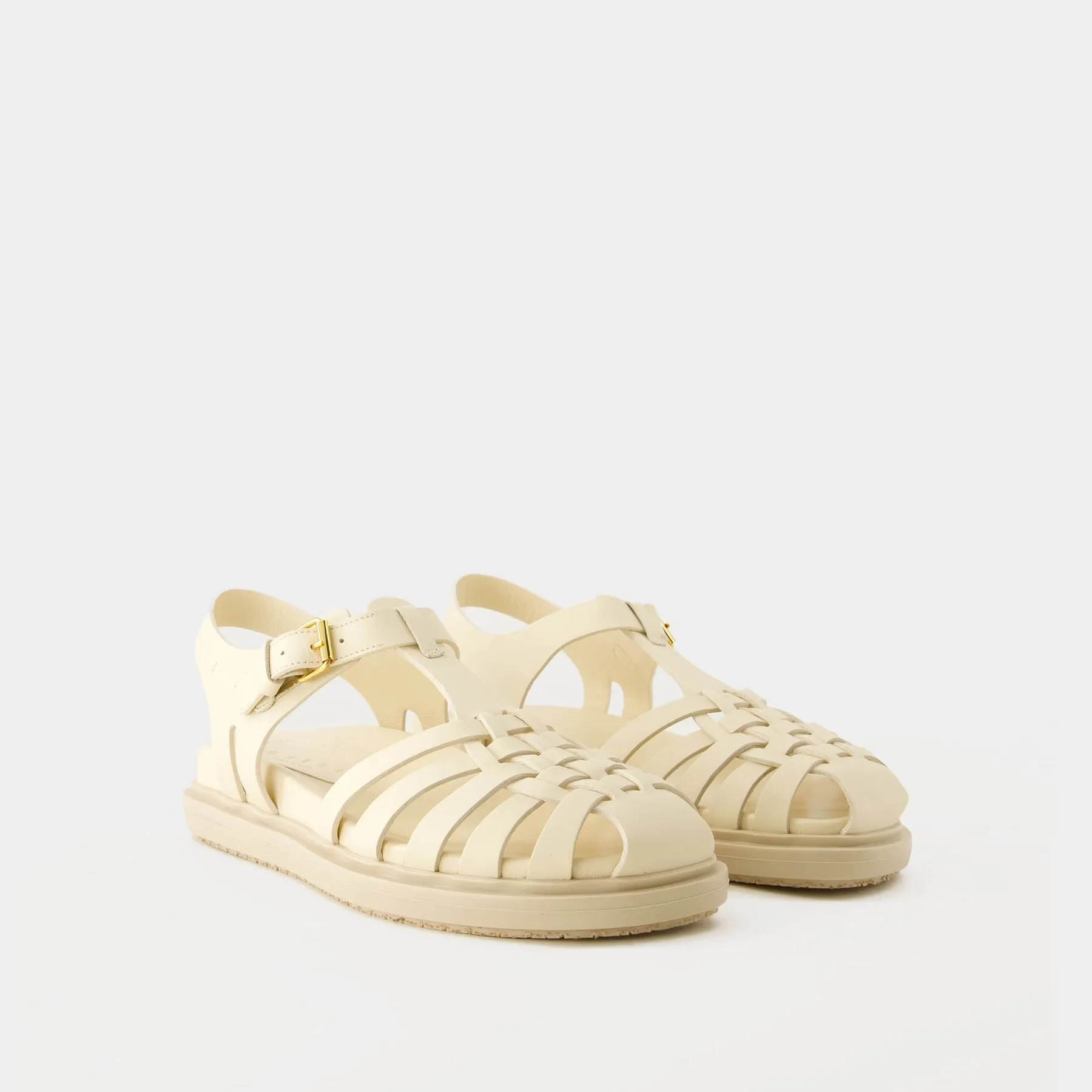 Calzature Sandals - Marni - Leather - White