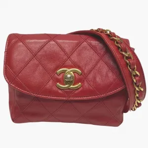 Chanel Leather Fanny Pack Pouch Sling Bag (Pre-Owned)