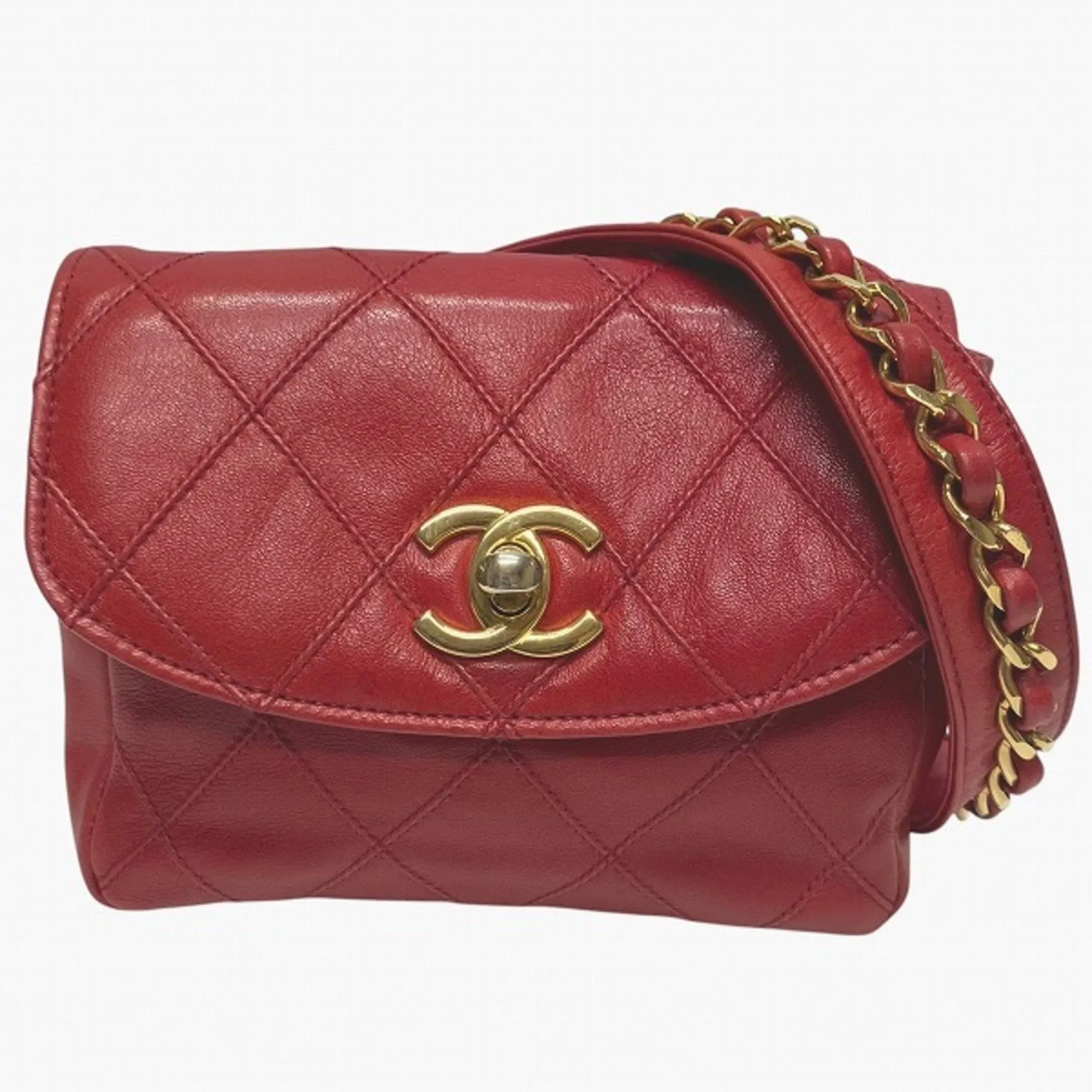 Chanel Leather Fanny Pack Pouch Sling Bag (Pre-Owned)
