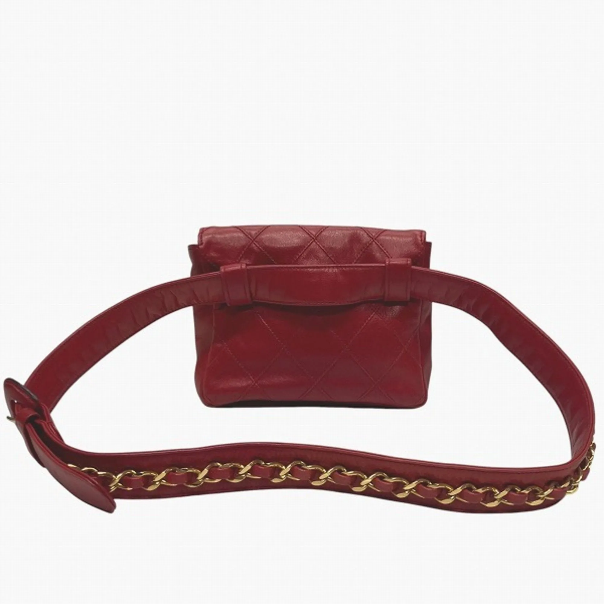 Chanel Leather Fanny Pack Pouch Sling Bag (Pre-Owned)
